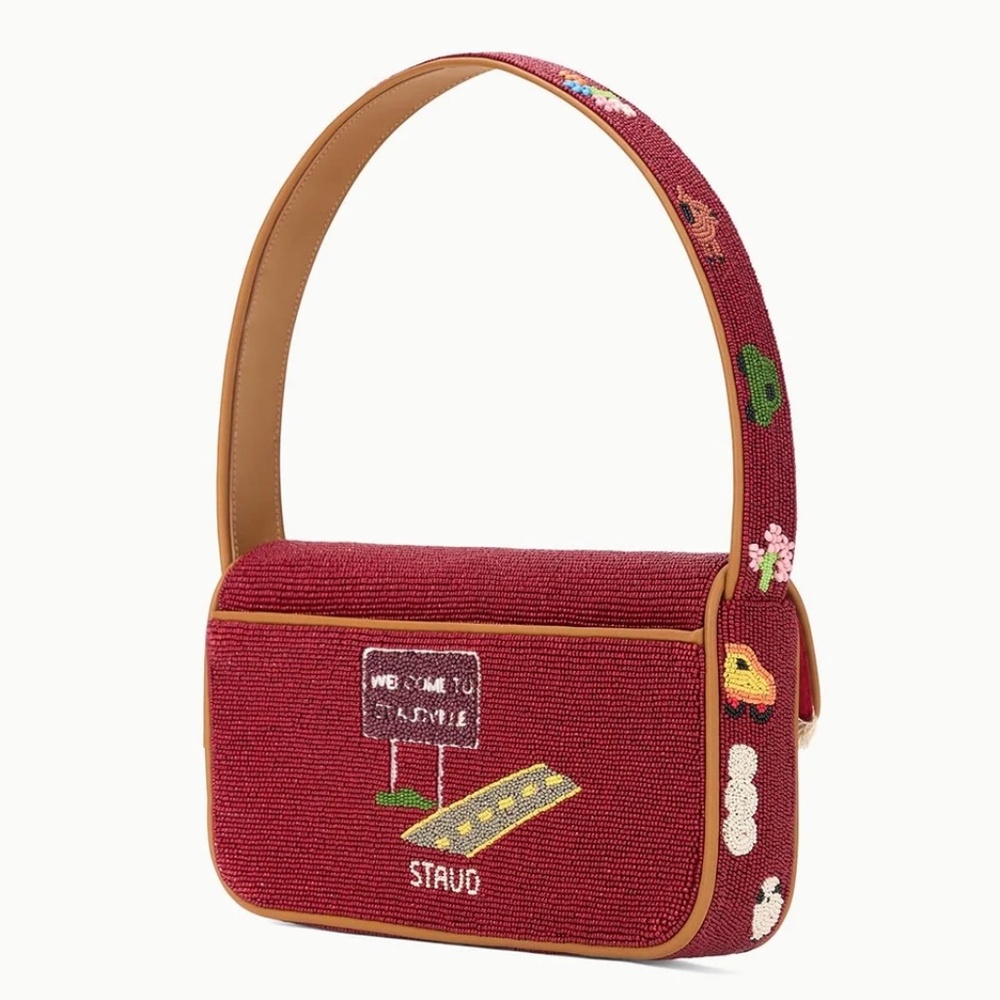STAUD Tommy Beaded Bag Folk Town - Picture 3 of 10